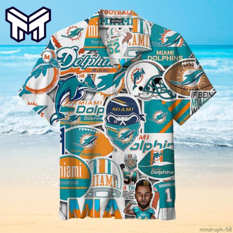 NFL Miami Dolphins Hawaiian Shirt,Aloha Shirt,Summer Gift For