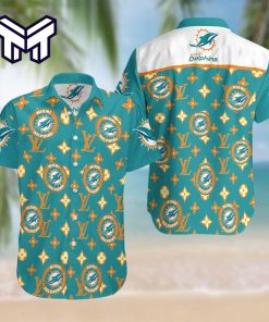 NFL Miami Dolphins Hawaiian Symbol Louis Vuitton Hawaiian Shirt And Short