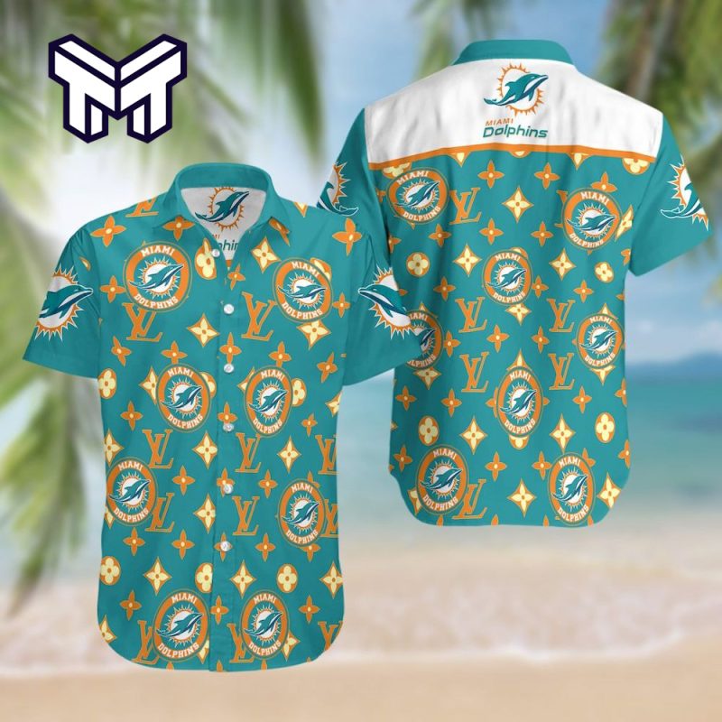 NFL Miami Dolphins Hawaiian Symbol Louis Vuitton Hawaiian Shirt And Short