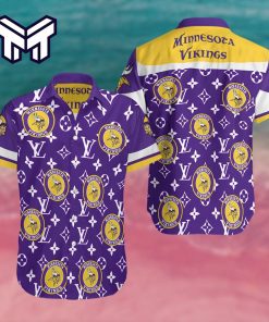 NFL Minnesota Vikings Hawaiian Symbol Louis Vuitton Hawaiian Shirt And Short