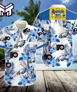 NFL Philadelphia Eagles Hawaiian PHILADELPHIA EAGLES FLYERS Hawaiian Shirt And Short