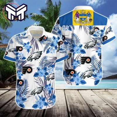 NFL Philadelphia Eagles Hawaiian PHILADELPHIA EAGLES FLYERS Hawaiian Shirt And Short