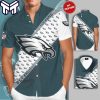 NFL Philadelphia Eagles Hawaiian Personalized PE Short Sleeve Dress Shirt