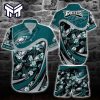 NFL Philadelphia Eagles Hawaiian Shirt And Short Tropical Pattern Beach Shirt New Trends Gift For Sports Fans