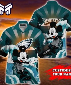 NFL Philadelphia Eagles Hawaiian Summer Customized Hawaiian Shirt And Short
