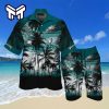 NFL Philadelphia Eagles Hawaiian Wearss Set Hawaiian Button-Down Hawaiian Shirt And Short