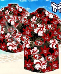 NFL San Francisco 49ers Hawaiian NFL Hawaiian Graphic Print Short Sleeve Hawaiian Shirt