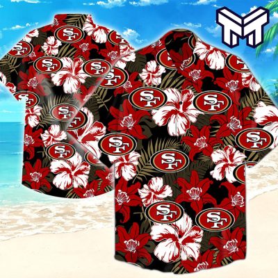 NFL San Francisco 49ers Hawaiian NFL Hawaiian Graphic Print Short Sleeve Hawaiian Shirt