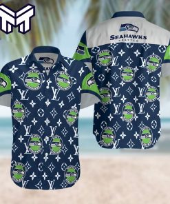 NFL Seattle Seahawks Symbol Hawaiian Louis Vuitton Hawaiian Shirt