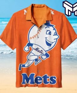 New York Mets Hawaiian MLB Hawaiian Graphic Print Short Sleeve Hawaiian Shirt