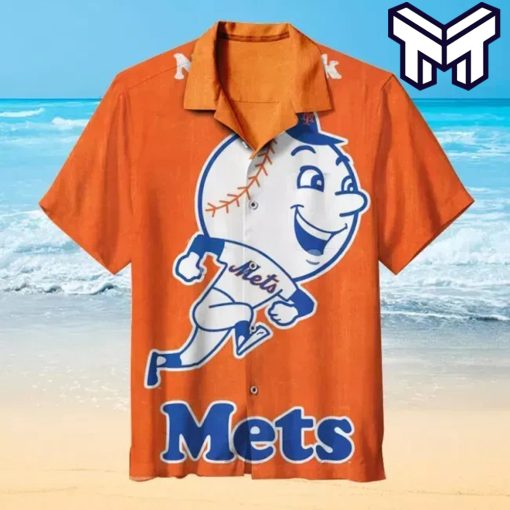 New York Mets Hawaiian MLB Hawaiian Graphic Print Short Sleeve Hawaiian Shirt