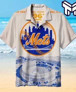 New York Mets Hawaiian Shirt MLB Hawaiian Graphic Print Short Sleeve Hawaiian Shirt V1