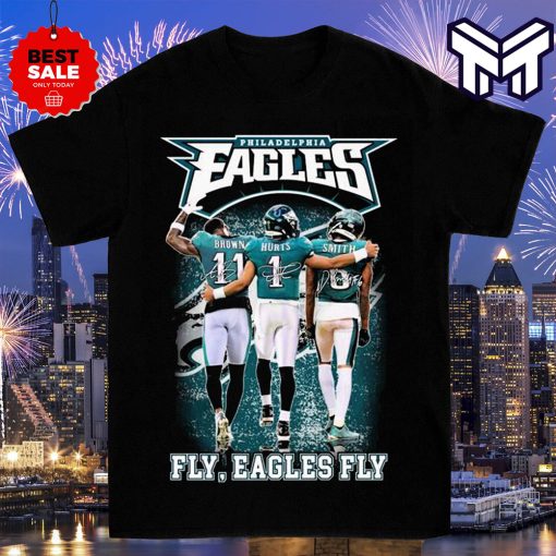 PHILADELPHIA EAGLES Aj Brown Jalen Hurts Devonta Smith T Shirt Gift For Fans