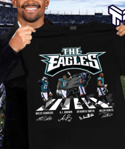 Philadelphia Eagles Miles Sanders A J Brown Devonta Smith Jalen Hurts Shirt Men