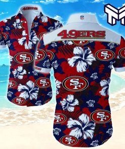 San Francisco 49ers Hawaiian Shirt NFL Hawaiian Graphic Print Short Sleeve Hawaiian Shirt V2