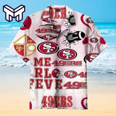 San Francisco 49ers Hawaiian Shirt The Football Team NFL Hawaiian Graphic Print Short Sleeve Hawaiian Shirt