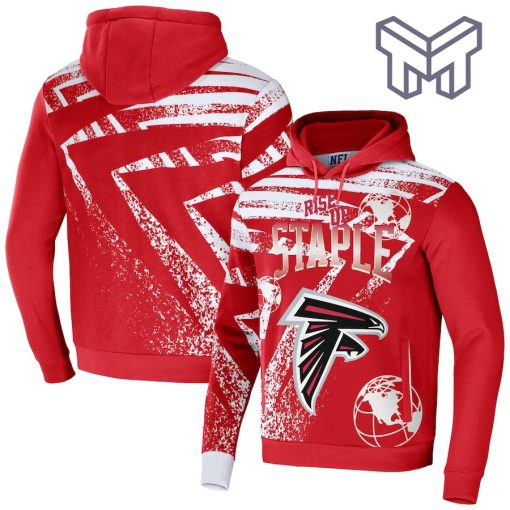 Atlanta Falcons NFL All Over Print Pullover Unisex 3D Hoodie 3D T-Shirt Zip 3D Hoodie - Red