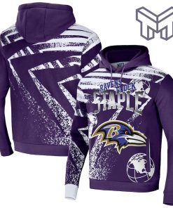 Baltimore Ravens NFL All Over Print Pullover Unisex 3D Hoodie 3D T-Shirt Zip 3D Hoodie - Purple