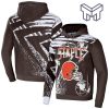 Cleveland Browns NFL All Over Print Pullover Unisex 3D Hoodie 3D T-Shirt Zip 3D Hoodie - Brown