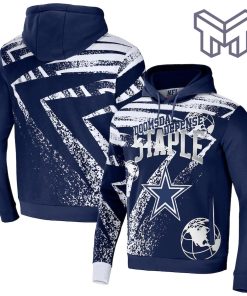 Dallas Cowboys NFL All Over Print Pullover Unisex 3D Hoodie 3D T-Shirt Zip 3D Hoodie Navy