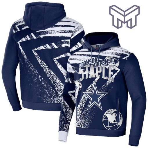 Dallas Cowboys NFL All Over Print Pullover Unisex 3D Hoodie 3D T-Shirt Zip 3D Hoodie Navy