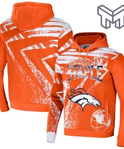 Denver Broncos NFL Staple All Over Print Pullover Unisex 3D Hoodie 3D T-Shirt Zip 3D Hoodie - Orange