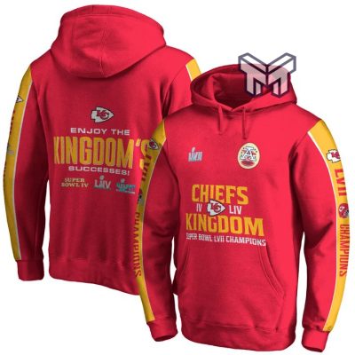 Enjoy The Kingdom's Successes Kansas City Chiefs Super Bowl Champion 2023 Unisex 3D Hoodie 3D T-Shirt Zip 3D Hoodie