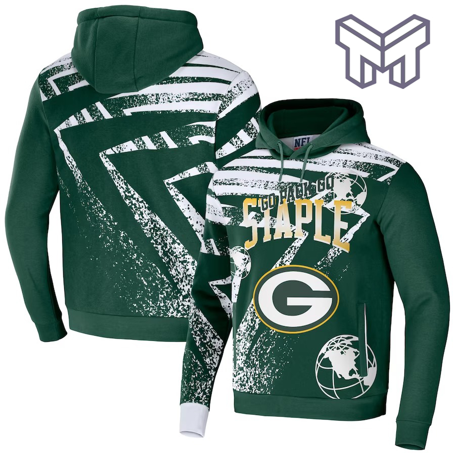 NFL Green Bay Packers Sweatshirt 3D Hoodie All Over Printed Green