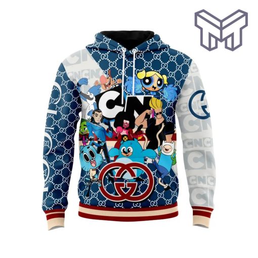 Gucci Cartoon Network Characters Unisex 3D Hoodie 3D T-Shirt Zip 3D Hoodie Outfit For Men Women Luxury Brand Clothing Special Gift