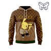 Gucci Cute Pokemon Brown Unisex 3D Hoodie 3D T-Shirt Zip 3D Hoodie Outfit For Men Women Luxury Brand Clothing Special Gift