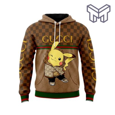 terug Romanschrijver Bot Gucci Cute Pokemon Brown Unisex 3D Hoodie 3D T-Shirt Zip 3D Hoodie Outfit  For Men Women Luxury Brand Clothing Special Gift - Muranotex Store