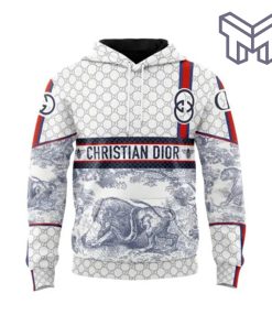 Gucci Dior Tiger Boar Unisex 3D Hoodie 3D T-Shirt Zip 3D Hoodie Outfit For Men Women Luxury Brand Clothing