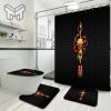 Gucci Fashion Logo Limited Luxury Brand Bathroom Set Home Decor 11 Shower Curtain And Rug Toilet Seat Lid Covers Bathroom Set