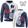 Gucci MLB Miami Marlins Navy White Unisex 3D Hoodie 3D T-Shirt Zip 3D Hoodie Outfit For Men Women Luxury Brand Clothing