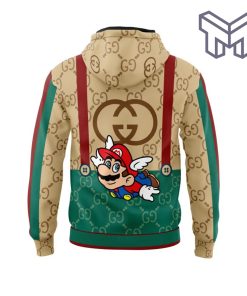 Gucci Mario Beige Green Unisex 3D Hoodie 3D T-Shirt Zip 3D Hoodie Outfit For Men Women Luxury Brand Clothing Special Gift1