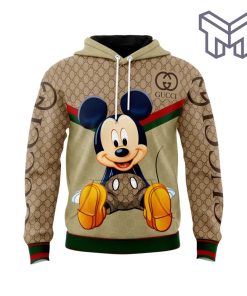 Gucci Mickey Mouse Disney Unisex 3D Hoodie 3D T-Shirt Zip 3D Hoodie Outfit For Men Women Luxury Brand Clothing Special Gift