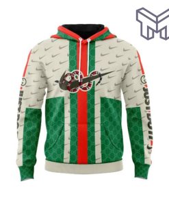 Gucci Nike Just Do It Green Beige Unisex 3D Hoodie 3D T-Shirt Zip 3D Hoodie Outfit For Men Women Luxury Brand Clothing