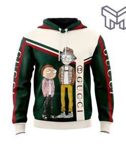 Gucci Rick And Morty Green Unisex 3D Hoodie 3D T-Shirt Zip 3D Hoodie Outfit For Men Women Luxury Brand Clothing Special Gift