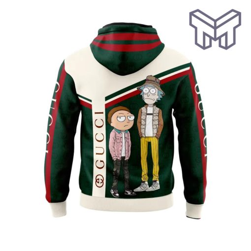 Gucci Rick And Morty Green Unisex 3D Hoodie 3D T-Shirt Zip 3D Hoodie Outfit For Men Women Luxury Brand Clothing Special Gift1