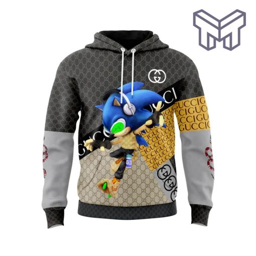 Gucci Sonic Unisex 3D Hoodie 3D T-Shirt Zip 3D Hoodie Outfit For Men Women Luxury Brand Clothing Special Gift