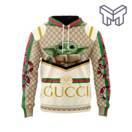 Gucci Yoda Star Wars Snake Unisex 3D Hoodie 3D T-Shirt Zip 3D Hoodie Outfit For Men Women Luxury Brand Clothing Special Gift