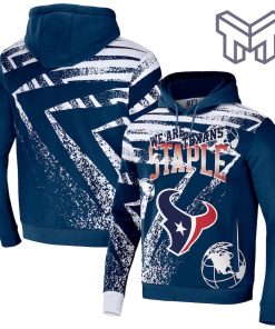 Houston Teans NFL All Over Print Pullover Unisex 3D Hoodie 3D T-Shirt Zip 3D Hoodie - Navy