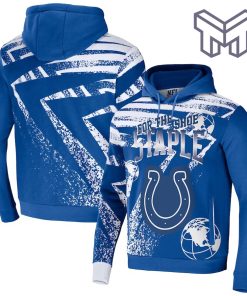 Indianapolis Colts NFL All Over Print Pullover Unisex 3D Hoodie 3D T-Shirt Zip 3D Hoodie - Blue