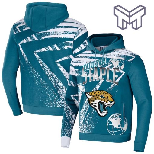 Jacksonville Jaguars NFL All Over Print Pullover Unisex 3D Hoodie 3D T-Shirt Zip 3D Hoodie - Teal