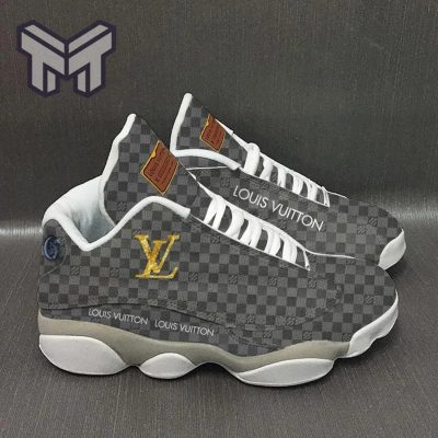 LV Air Jordan 13 Gray Hot 2023 Sneakers Shoes