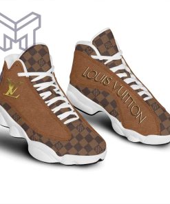LV Brown Louis Vuitton LV Air Jordan 13 Sneakers Shoes