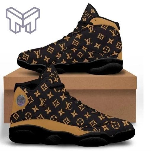 LV Louis Vuitton Monogram Brown Air Jordan 13 Sneakers Shoes