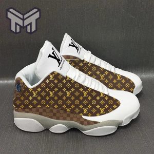 Louis Vuitton Supreme Red Air Jordan 13 Sneakers Shoes - Muranotex Store