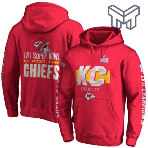 LVII Super Bowl Is For The Chiefs Kansas City Chiefs Super Bowl Champion 2023 Unisex 3D Hoodie 3D T-Shirt Zip 3D Hoodie