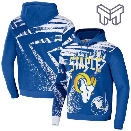 Los Angeles Rams NFL All Over Print Pullover Unisex 3D Hoodie 3D T-Shirt Zip 3D Hoodie - Royal